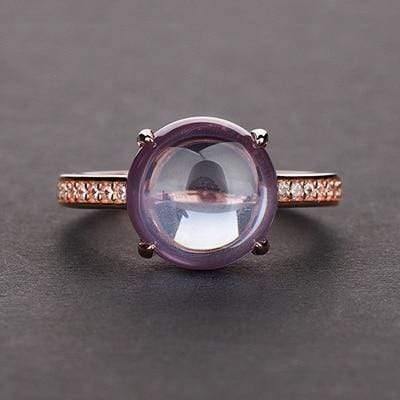 Planet Gates 10 / Purple 925 Sterling Silver Rings For Women Natural Gemstone Original Wedding Fashion Brand Ring Jewelry Gift