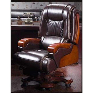Planet Gates 10 Real wood chair. Leather boss chair. Can massage office chair. Lift and swivel chair home computer chair011