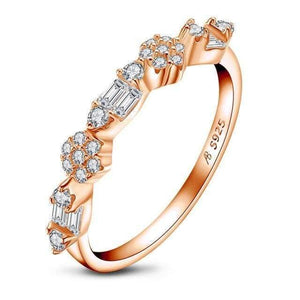 Planet Gates 10 / Red 925 Sterling Silver Band Rings Women Engagement Simulated Diamond Wedding Silver Bridal Band Rings Jewelry