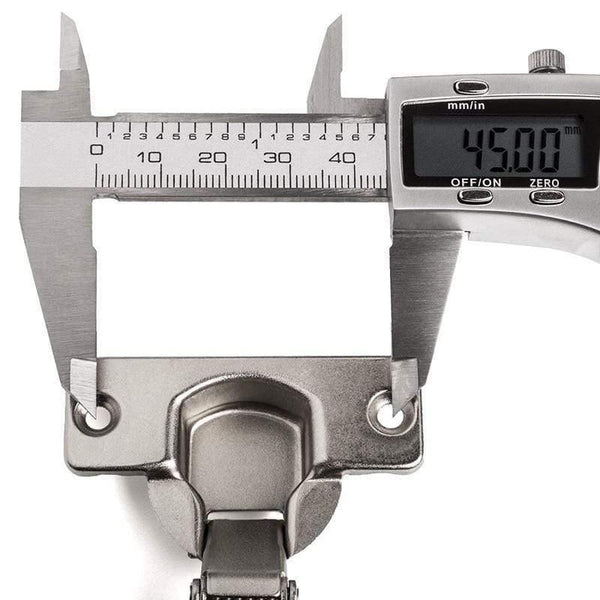 10 "T45" Case Hinge Cushion Wedge Stopper Crossing Plate Hinge with damper The integrated damper ensures a quiet and slow close