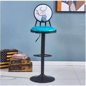 Planet Gates 10 Vintage chairs. American bar stools. Use a high - foot dining chair.