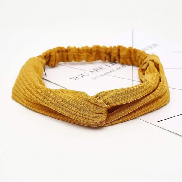 Women Summer Autumn Suede Headband Vintage Cross Knot Elastic Hair Bands Soft Solid Girls Hairband Hair Accessories