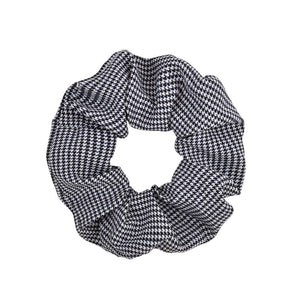 Women Vintage Hair Scrunchie Dot Plaid Hair Rope Girls Elastic Hair Band Ponytail Holder Striped Rubber Band Hair Accessories