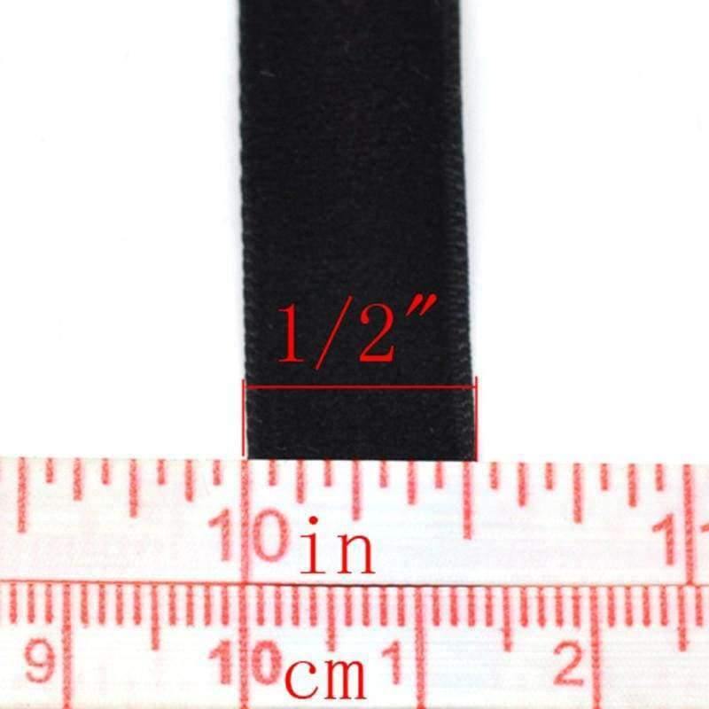 Planet Gates 10 Yards(9M) Black Velvet Ribbon 1/2" Wide DIY Crafts Art Sewing Jewelry Srapbook Making