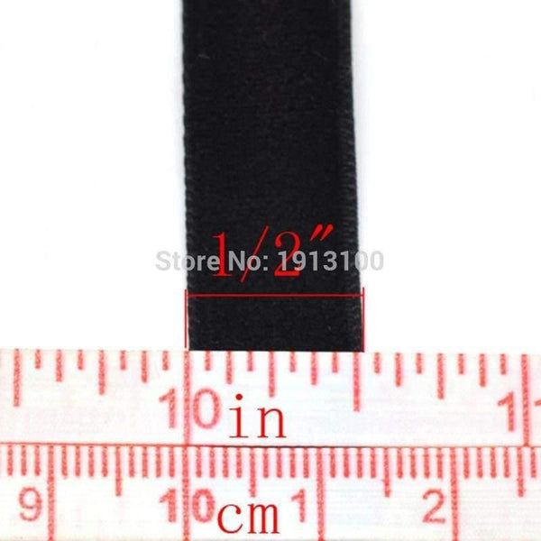 Planet Gates 10 Yards(9M) Black Velvet Ribbon 1/2" Wide DIY Crafts Art Sewing Jewelry Srapbook Making