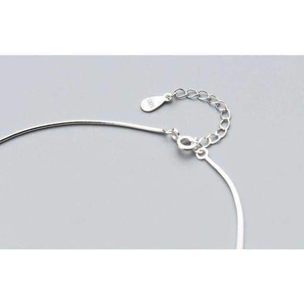 Planet Gates 100% Authentic Real. 925 Sterling Silver Fine Jewelry Polished Round Snakebone Anklet Bracelet GTLS700