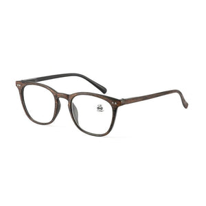 Planet Gates +100 / brown Zilead Imitation Wood Plastic Reading Glasses Women&amp;Men Resin HD Presbyopia Glasses Unisex Diopter+1.0+1.5+2.0+2.5+3.0+3.5 +4.0