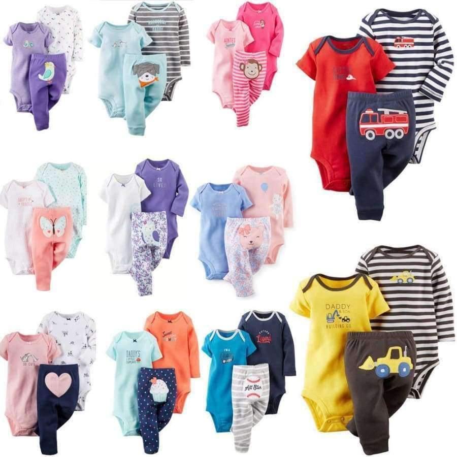 Planet Gates 100% Cotton 2018 bebes 6-24M set ,baby boy clothes ,baby girl clothes,newborn 3 piece ropa  boy