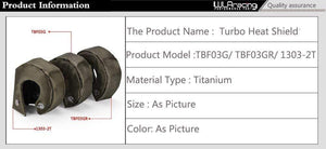 Planet Gates 100% Full Titanium T3 Turbo Blanket Turbo Heat Shield Fit : T2 T25 T28 GT28 GT30 GT35 And Most T3 Turbo For Audi A4 BMW E46