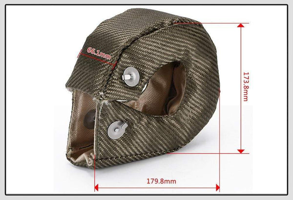 Planet Gates 100% Full Titanium T3 Turbo Blanket Turbo Heat Shield Fit : T2 T25 T28 GT28 GT30 GT35 And Most T3 Turbo For Audi A4 BMW E46