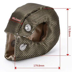 Planet Gates 100% Full Titanium T3 Turbo Blanket Turbo Heat Shield Fit : T2 T25 T28 GT28 GT30 GT35 And Most T3 Turbo For Audi A4 BMW E46