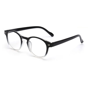Planet Gates +100 / gradient black JM Spring Hinge Women Men Reading Glasses Round Magnifier Diopter Presbyopic Glasses