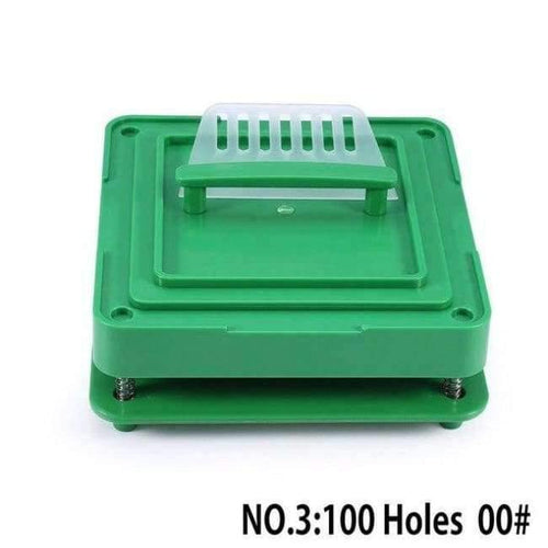 Planet Gates 100 Holes Capsule Powder Maker 00# pharmaceutical Filler Plate Manual Filling Capsules Machine Tool Green