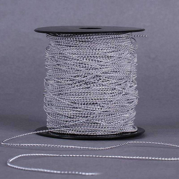 Planet Gates 100 Meters/Roll 1.5mm Gold Silver Artificial Pearl Beads Chain Wedding Party Accessories Christmas Tree Home Hanging Decoration