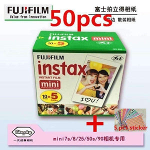 Planet Gates 100% Original Fujifilm Instax Mini Film 50 pcs 50 sheets for Fuji Instax Mini Camera mini 9 7s 8  90 25 55 Share SP-1 SP-2