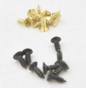 100 PCS 2 * 5mm 2 * 6mm 2 * 8mm 2 * 10mm Flat Small Screw Carpenter Screw Hardware Accessory Box Wooden Furniture