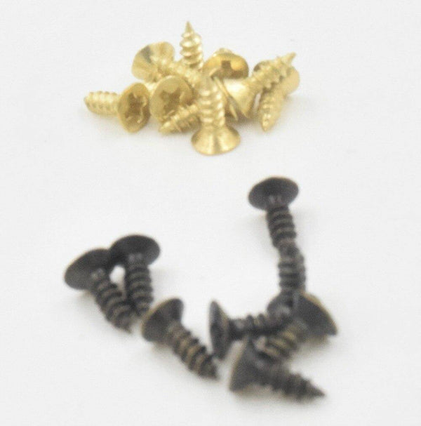 100 PCS 2 * 5mm 2 * 6mm 2 * 8mm 2 * 10mm Flat Small Screw Carpenter Screw Hardware Accessory Box Wooden Furniture