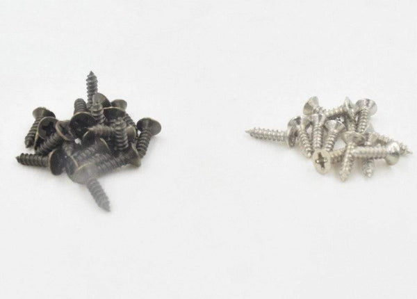 100 PCS 2 * 5mm 2 * 6mm 2 * 8mm 2 * 10mm Flat Small Screw Carpenter Screw Hardware Accessory Box Wooden Furniture