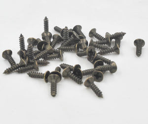 100 PCS 2 * 5mm 2 * 6mm 2 * 8mm 2 * 10mm Flat Small Screw Carpenter Screw Hardware Accessory Box Wooden Furniture