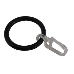 Planet Gates 100 Pcs D40mm Plastic Ring and Hook  , Curtain Rod Rings for Window Decoration
