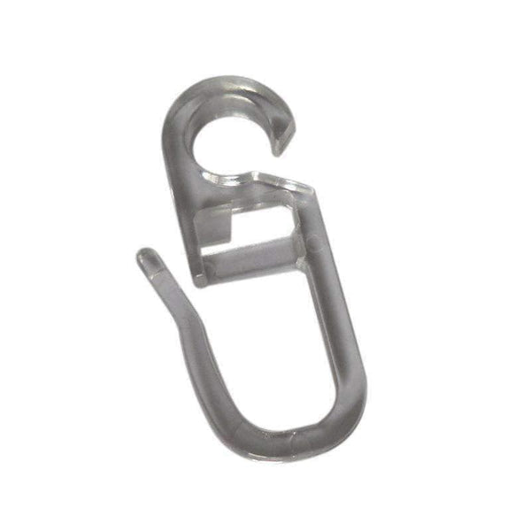 Planet Gates 100 Pcs D40mm Plastic Ring and Hook  , Curtain Rod Rings for Window Decoration