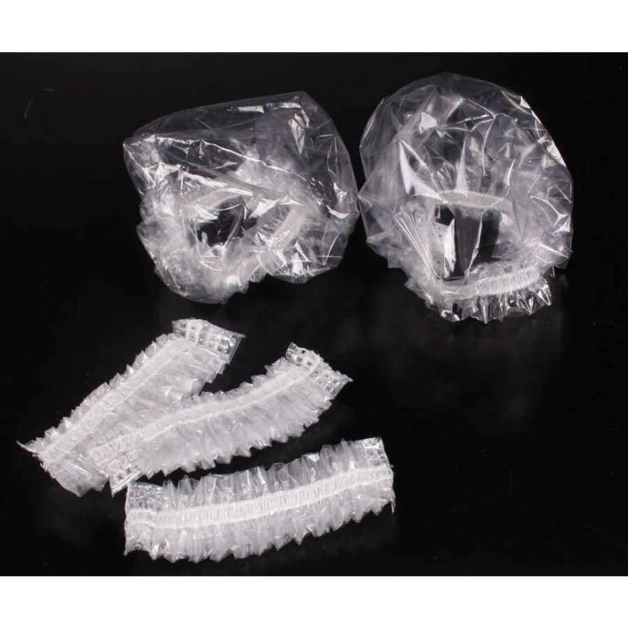 Planet Gates 100 pcs disposable waterproof ear muff beauty hair bath protector disposable transparent ear muff