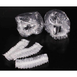 Planet Gates 100 pcs disposable waterproof ear muff beauty hair bath protector disposable transparent ear muff