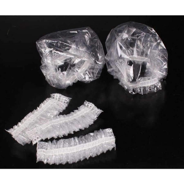 Planet Gates 100 pcs disposable waterproof ear muff beauty hair bath protector disposable transparent ear muff