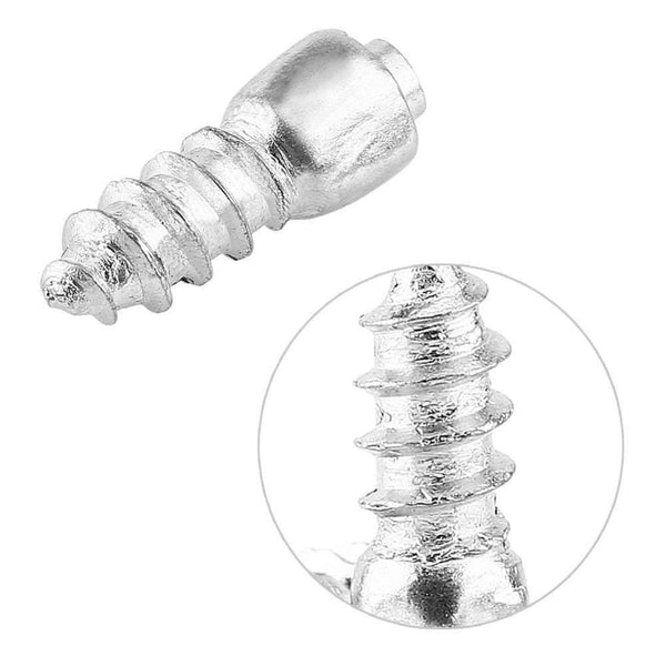 Planet Gates 100 Pcs Stud Screw 12mm Auto Car SUV ATV Anti-Slip Screw Stud Wheel Tyre Snow Tire Spikes Trim Winter Roadway Safety Tire Chains