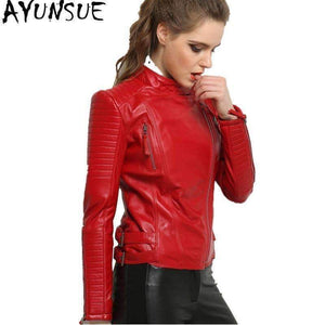 Planet Gates 100% Real Sheepskin Coat Female Genuine Leather Jacket Short Slim Jackets For Women Outerwear jaqueta de couro WYQ793