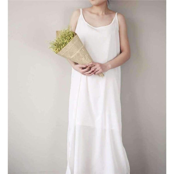 Planet Gates 100% REAL SILK Full slips Healthy Under dress Anti emptied Intimates 2017 New Everyday slip dress Nude Black White