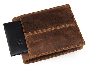 Planet Gates 100% top quality cow genuine leather men wallets fashion splice purse dollar price carteira masculina original brand