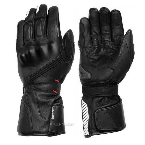 Planet Gates 100% Waterproof Gloves Motorcycle Protective ATV Riding Winter Black Genuine Leather Gloves