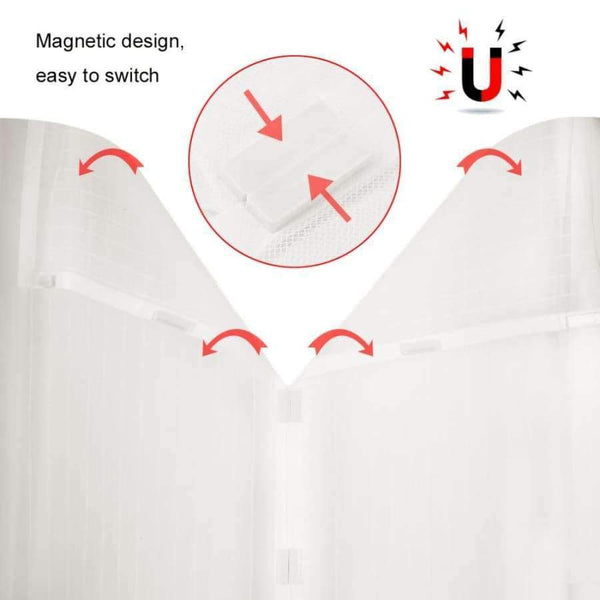 Planet Gates 100 x 210cm Summer Anti Mosquito Window Screens Magnetic Curtains Automatic Closing Door Window Tulle Curtains in Various Sizes Dropshipping