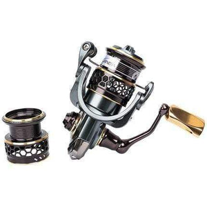 Planet Gates 1000 / 10 Jaguar 1000 2000 3000 4000 5000 Spinning Fishing Reel 9+1BB .2:1 4Kg Double Metal Spool Lure Reel Moulinet Peche