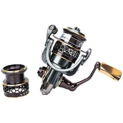 Planet Gates 1000 / 10 Jaguar 1000 2000 3000 4000 5000 Spinning Fishing Reel 9+1BB .2:1 4Kg Double Metal Spool Lure Reel Moulinet Peche
