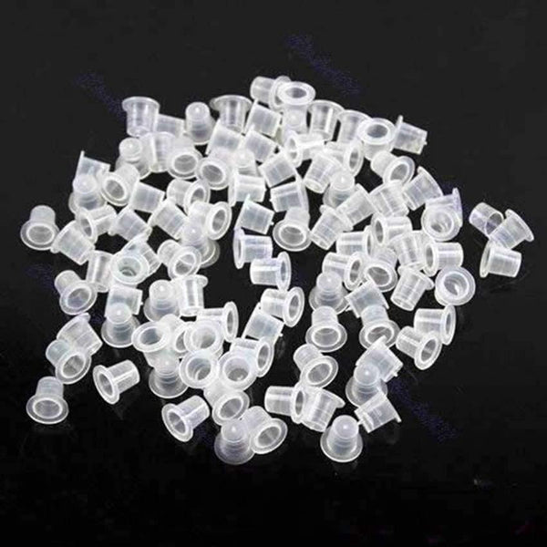 Planet Gates 1000 Pcs  Small Size 8mm Plastic Tattoo Ink Cap Cup Supply Tattoo Accessories accessoire de tatoo supplies Tools