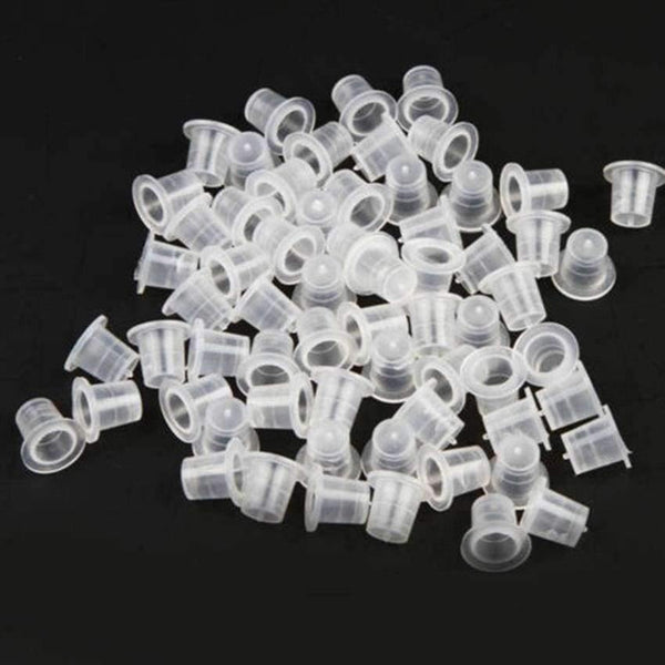 Planet Gates 1000 Pcs  Small Size 8mm Plastic Tattoo Ink Cap Cup Supply Tattoo Accessories accessoire de tatoo supplies Tools