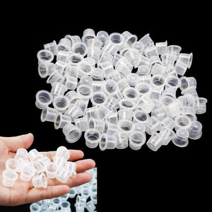 1000 Pcs  Small Size 8mm Plastic Tattoo Ink Cap Cup Supply Tattoo Accessories accessoire de tatoo supplies Tools - Planet Gates
