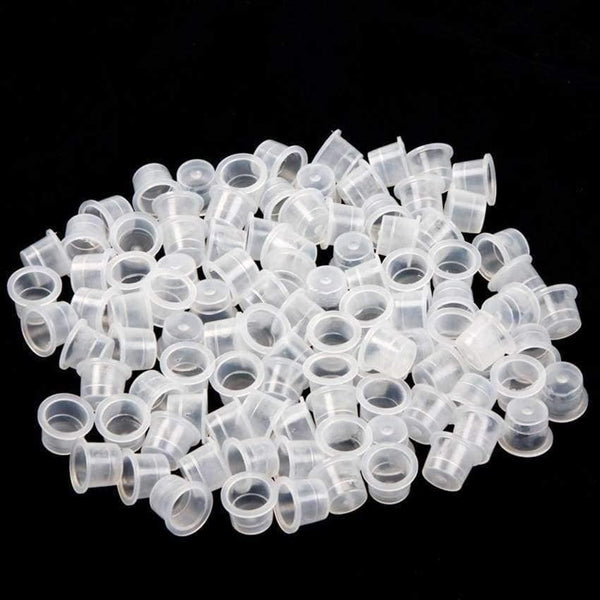 Planet Gates 1000 Pcs  Small Size 8mm Plastic Tattoo Ink Cap Cup Supply Tattoo Accessories accessoire de tatoo supplies Tools