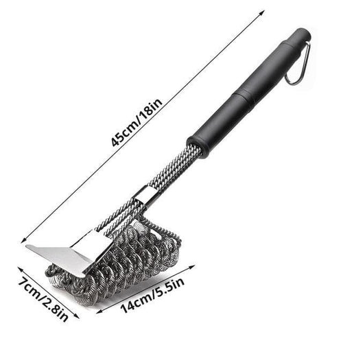 Planet Gates 100001789 2 Grill Brush And Scraper,BBQ Cleaner Perfect Tools For All Grill Types Including Weber Ideal Barbecue Gadgets Accessories Brushes
