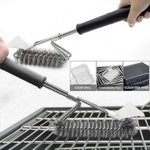 Planet Gates 100001789 Grill Brush And Scraper,BBQ Cleaner Perfect Tools For All Grill Types Including Weber Ideal Barbecue Gadgets Accessories Brushes