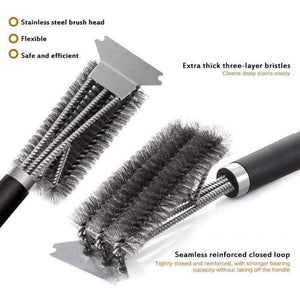 Planet Gates 100001789 Grill Brush And Scraper,BBQ Cleaner Perfect Tools For All Grill Types Including Weber Ideal Barbecue Gadgets Accessories Brushes