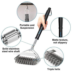 Planet Gates 100001789 Grill Brush And Scraper,BBQ Cleaner Perfect Tools For All Grill Types Including Weber Ideal Barbecue Gadgets Accessories Brushes