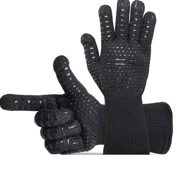 Planet Gates 100001798 1Pair 2hand Bakewere Oven Mitts Gloves BBQ Silicon Glove High Temperature Anti-Scalding 500 Degree Insulation Barbecue Microwave