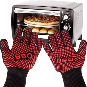 Planet Gates 100001798 D 1Pair 2hand Bakewere Oven Mitts Gloves BBQ Silicon Glove High Temperature Anti-Scalding 500 Degree Insulation Barbecue Microwave