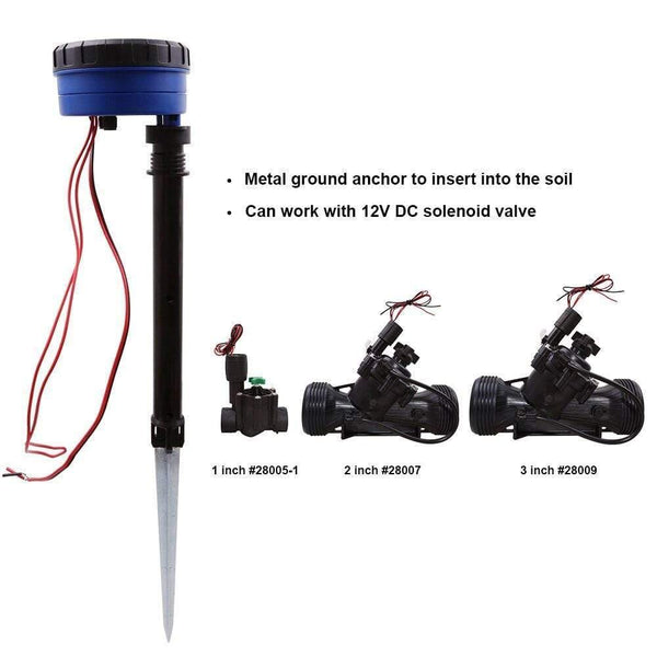 Planet Gates 100001820 1 Station Garden Automatic Irrigation DC 3V Input Controller Water Timer Watering System Used With 9-12V DC Solenoid Valve#21873
