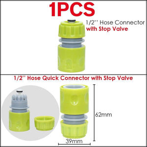 Planet Gates 100001834 05KSL01-037-STOP Garden Tap Adapters Quick Connectors 1/2" 3/4"  Drip Irrigation Water Splitters Female Thread Male Nipple Joint 1/4" Hose