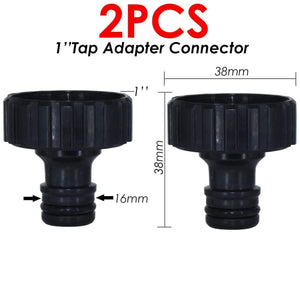 Planet Gates 100001834 05KSL01-204-2PCS Garden Tap Adapters Quick Connectors 1/2" 3/4"  Drip Irrigation Water Splitters Female Thread Male Nipple Joint 1/4" Hose