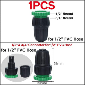 Planet Gates 100001834 05KSL01-209-1PCS Garden Tap Adapters Quick Connectors 1/2" 3/4"  Drip Irrigation Water Splitters Female Thread Male Nipple Joint 1/4" Hose